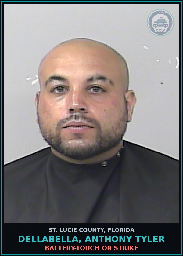 Booking mugshot of Dellabella, Anthony Tyler in St. Lucie County