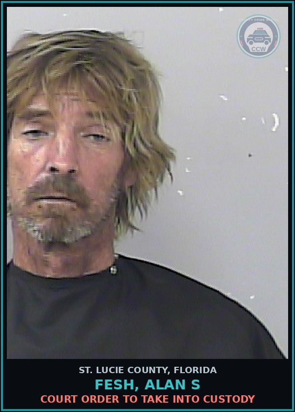Booking mugshot of Fesh, Alan S in St. Lucie County