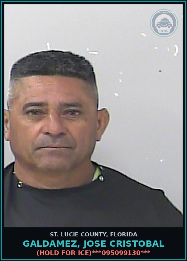 Booking mugshot of Galdamez, Jose Cristobal in St. Lucie County
