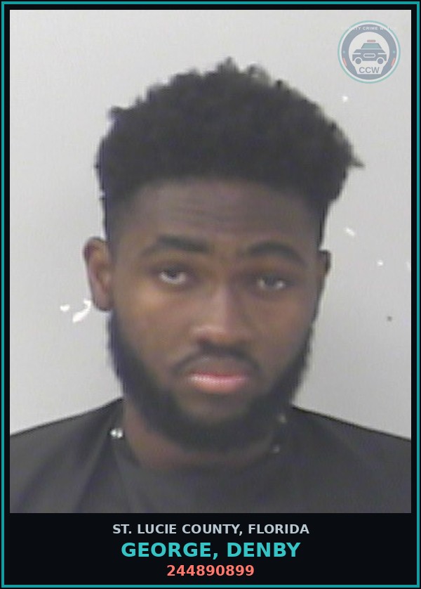 Booking mugshot of George, Denby in St. Lucie County