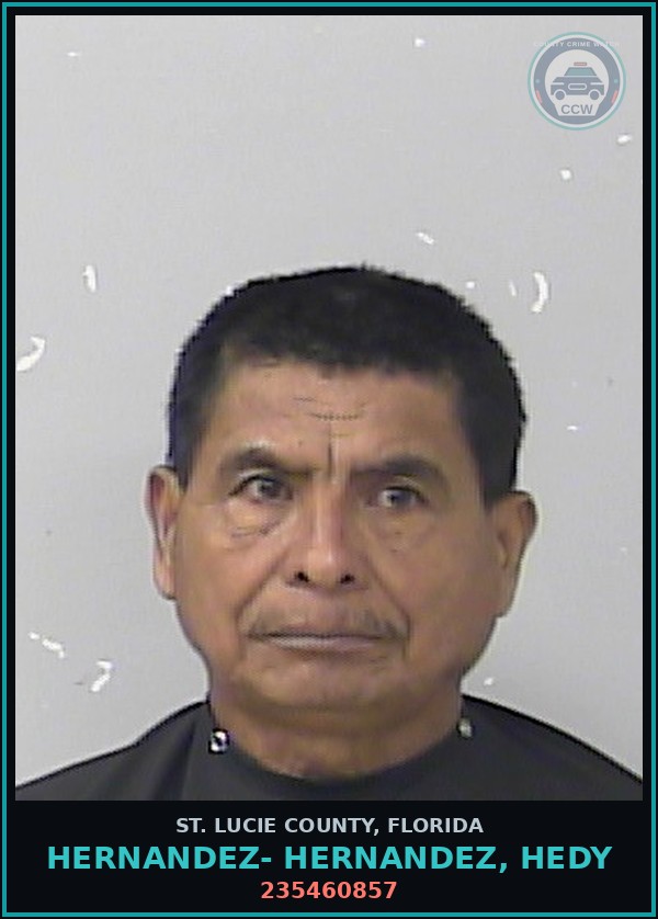 Booking mugshot of Hernandez- Hernandez, Hedy in St. Lucie County
