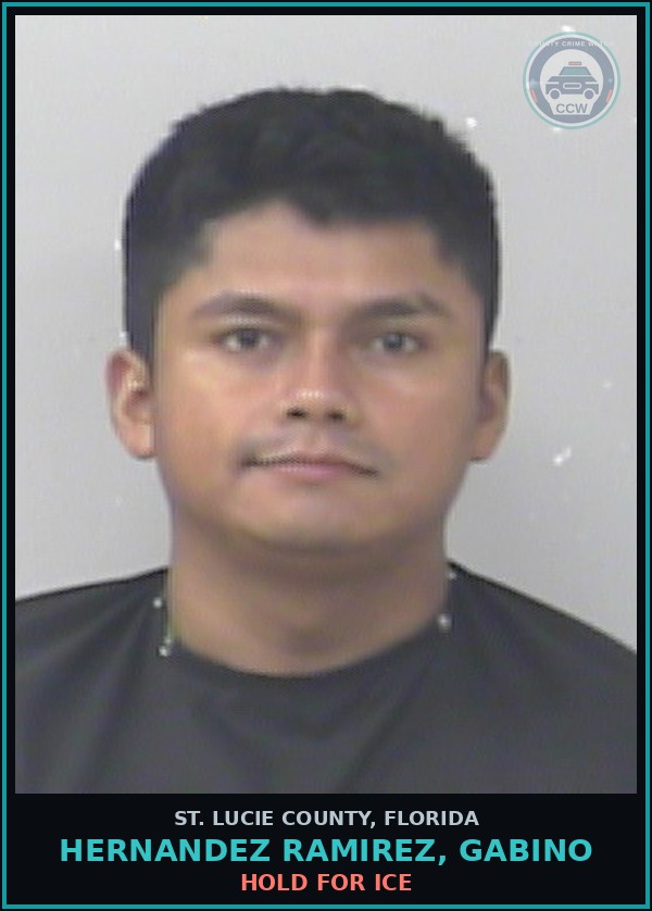 Booking mugshot of Hernandez Ramirez, Gabino in St. Lucie County