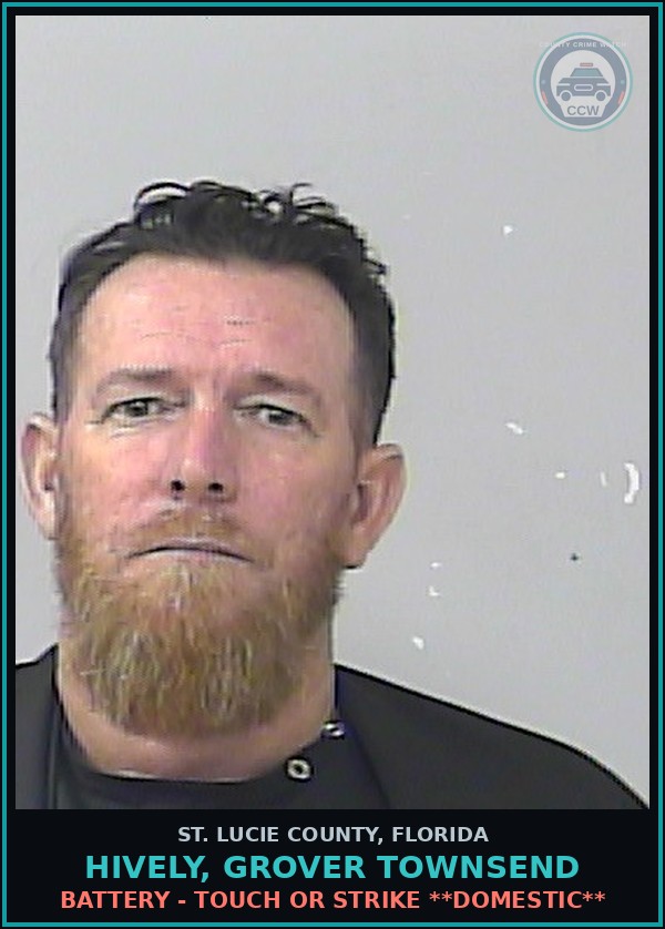 Booking mugshot of Hively, Grover Townsend in St. Lucie County