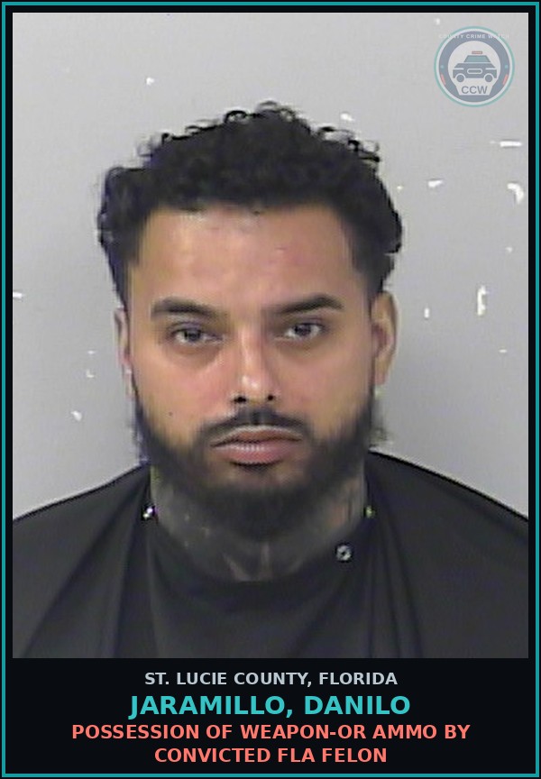 Booking mugshot of Jaramillo, Danilo in St. Lucie County