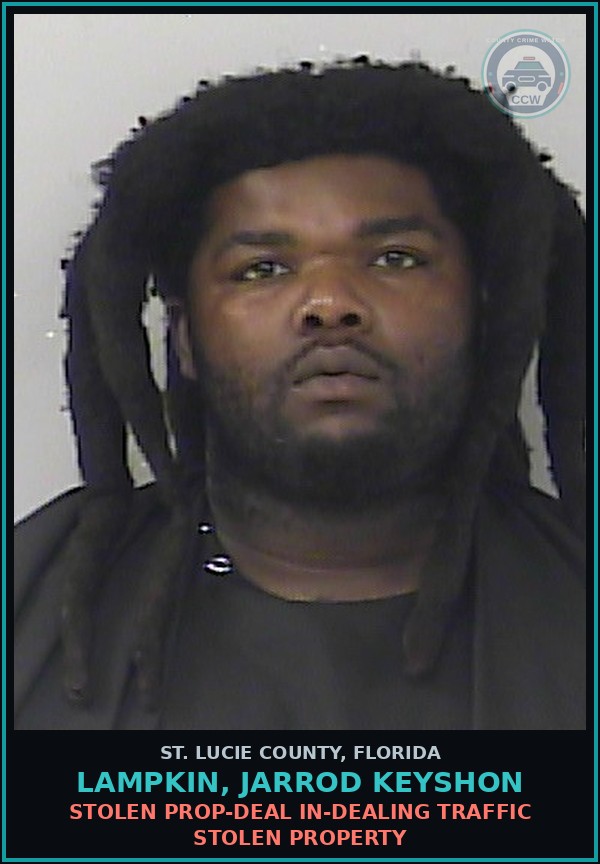Booking mugshot of Lampkin, Jarrod Keyshon in St. Lucie County