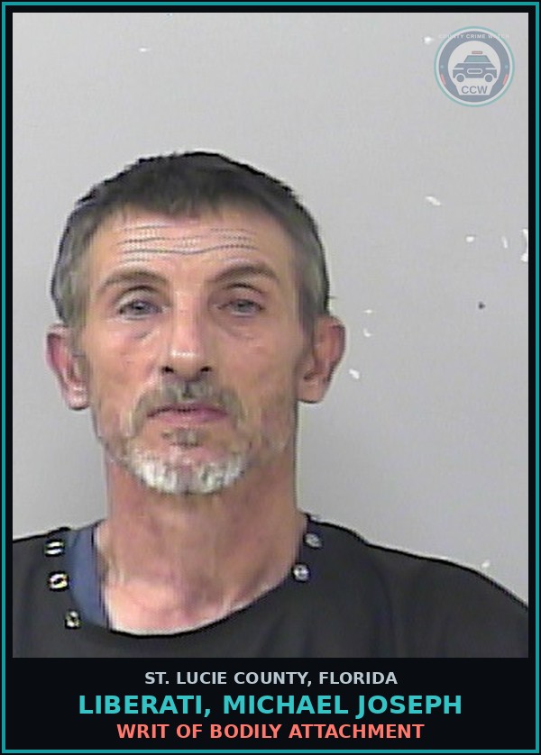 Booking mugshot of Liberati, Michael Joseph in St. Lucie County
