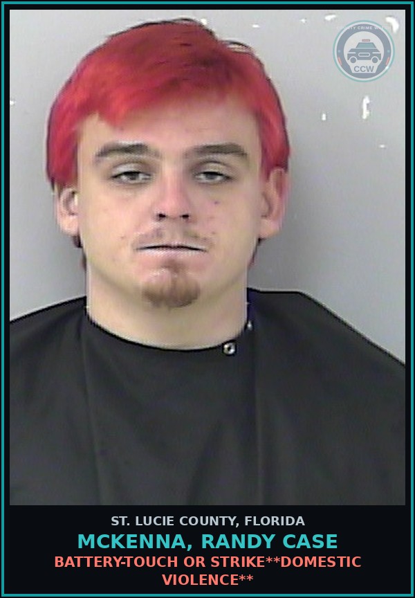 Booking mugshot of Mckenna, Randy Case in St. Lucie County