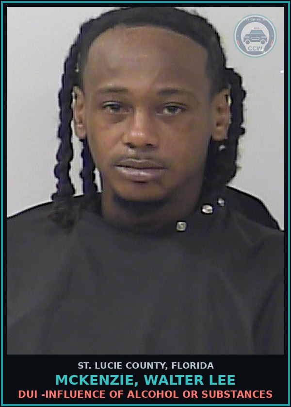 Booking mugshot of Mckenzie, Walter Lee in St. Lucie County