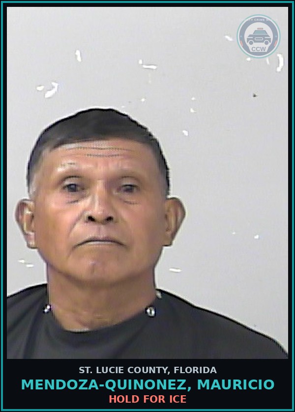 Booking mugshot of Mendoza-quinonez, Mauricio in St. Lucie County