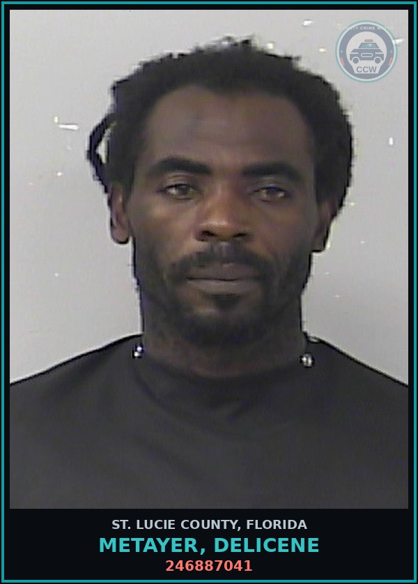 Booking mugshot of Metayer, Delicene in St. Lucie County