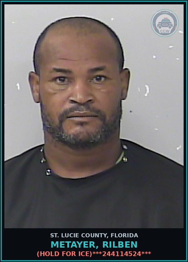 Booking mugshot of Metayer, Rilben in St. Lucie County