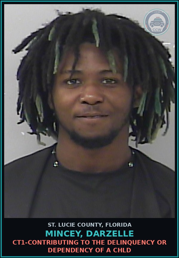 Booking mugshot of Mincey, Darzelle in St. Lucie County