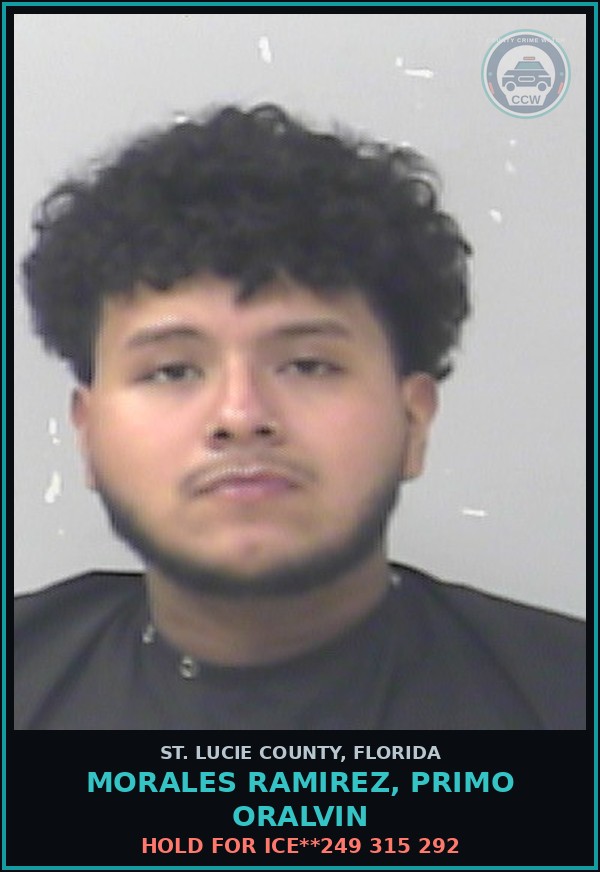 Booking mugshot of Morales Ramirez, Primo Oralvin in St. Lucie County