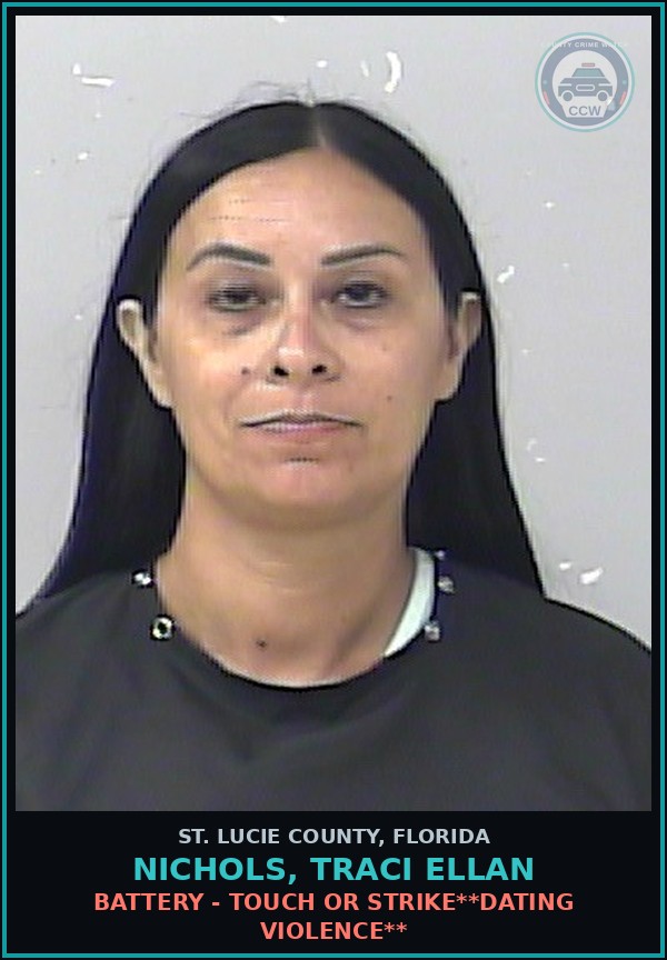 Booking mugshot of Nichols, Traci Ellan in St. Lucie County