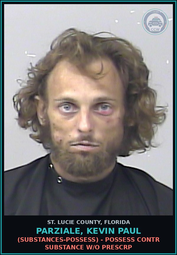 Booking mugshot of Parziale, Kevin Paul in St. Lucie County