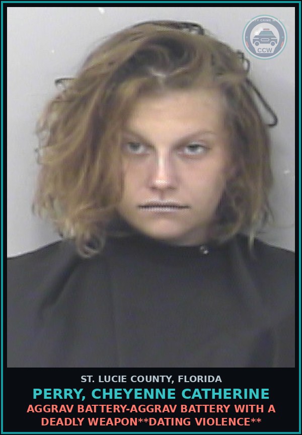 Booking mugshot of Perry, Cheyenne Catherine in St. Lucie County
