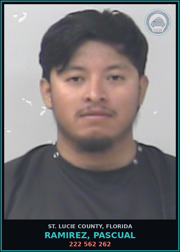 Booking mugshot of Ramirez, Pascual in St. Lucie County