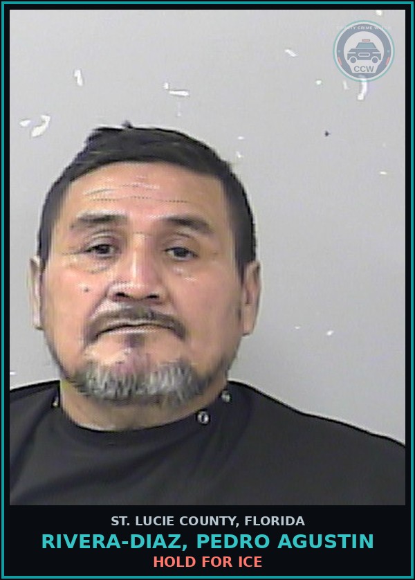 Booking mugshot of Rivera-diaz, Pedro Agustin in St. Lucie County