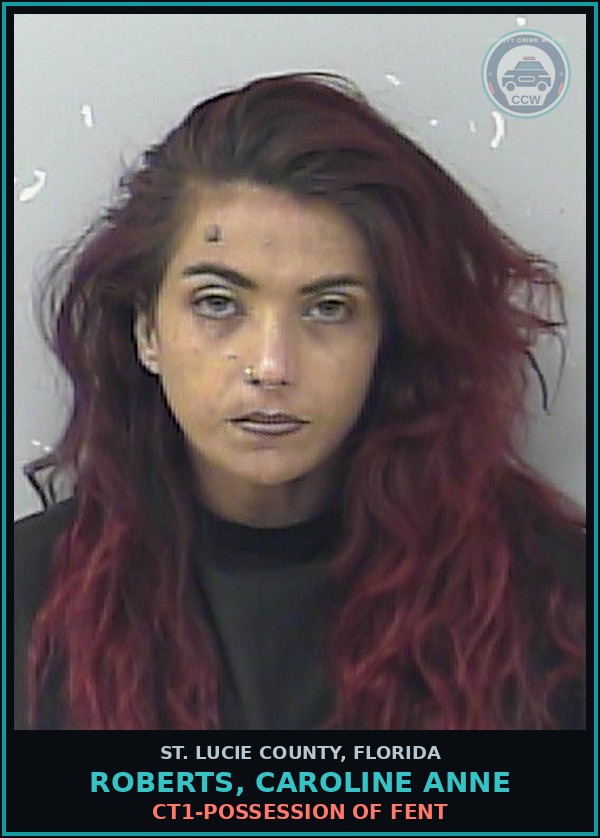 Booking mugshot of Roberts, Caroline Anne in St. Lucie County