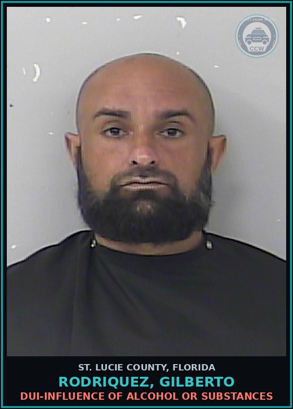 Booking mugshot of Rodriquez, Gilberto in St. Lucie County
