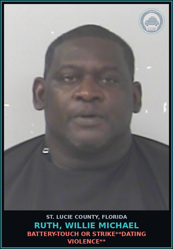 Booking mugshot of Ruth, Willie Michael in St. Lucie County