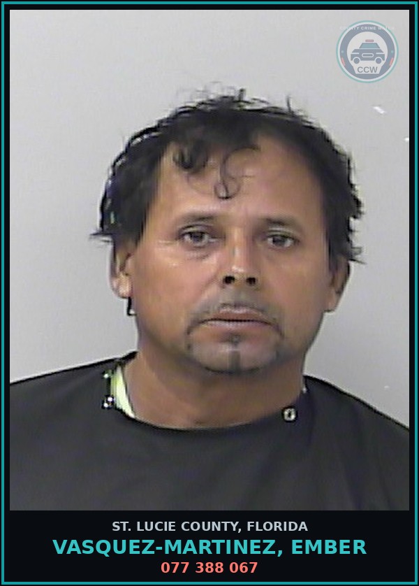Booking mugshot of Vasquez-martinez, Ember in St. Lucie County