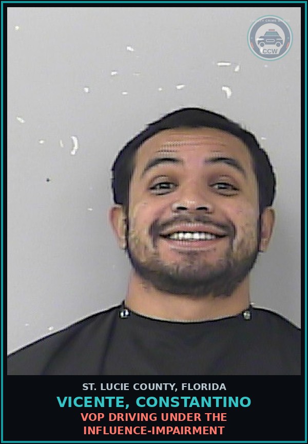 Booking mugshot of Vicente, Constantino in St. Lucie County