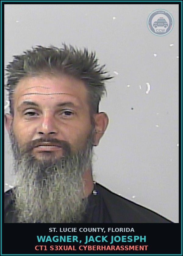 Booking mugshot of Wagner, Jack Joesph in St. Lucie County