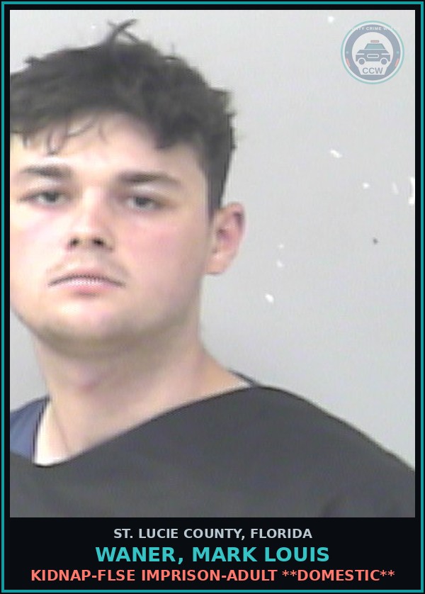 Booking mugshot of Waner, Mark Louis in St. Lucie County