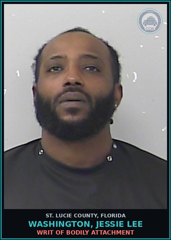 Booking mugshot of Washington, Jessie Lee in St. Lucie County