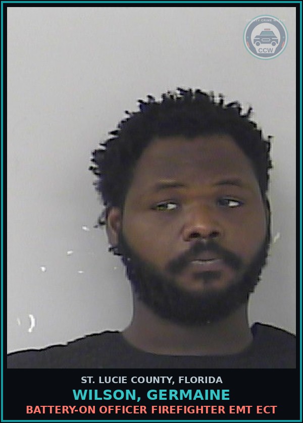 Booking mugshot of Wilson, Germaine in St. Lucie County