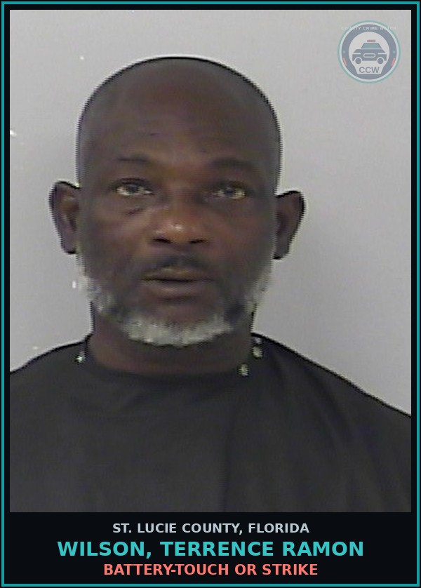 Booking mugshot of Wilson, Terrence Ramon in St. Lucie County