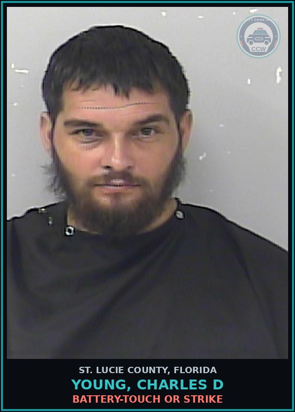 Booking mugshot of Young, Charles D in St. Lucie County