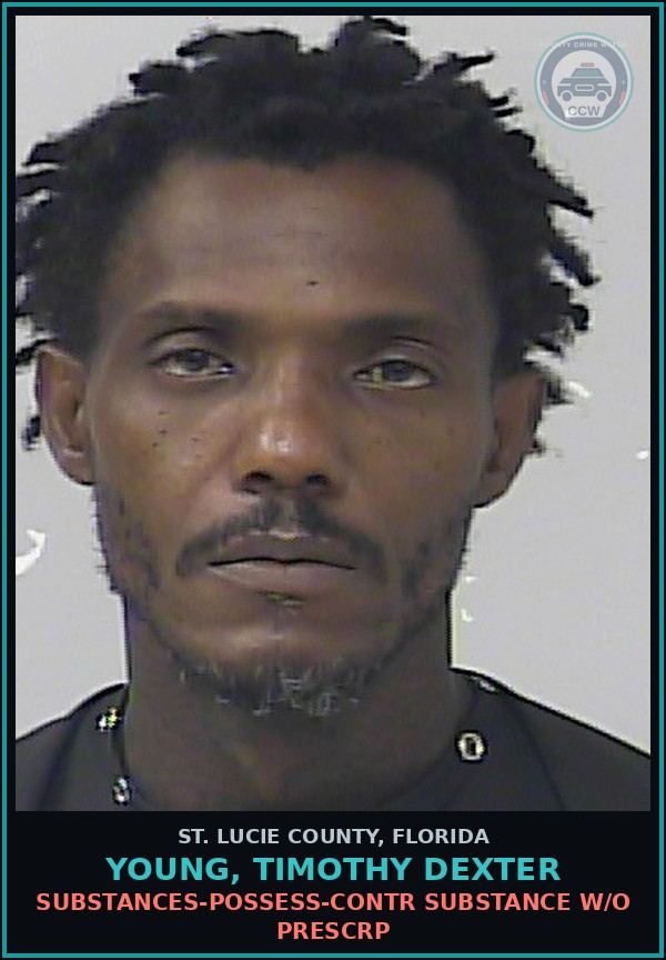 Booking mugshot of Young, Timothy Dexter in St. Lucie County