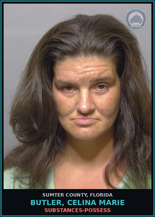 Booking mugshot of BUTLER, CELINA MARIE in Sumter County