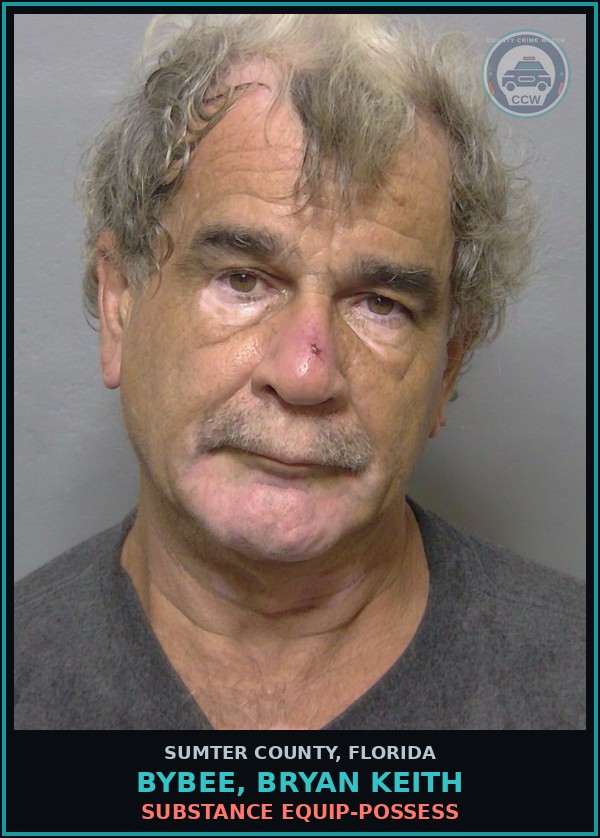 Booking mugshot of BYBEE, BRYAN KEITH in Sumter County