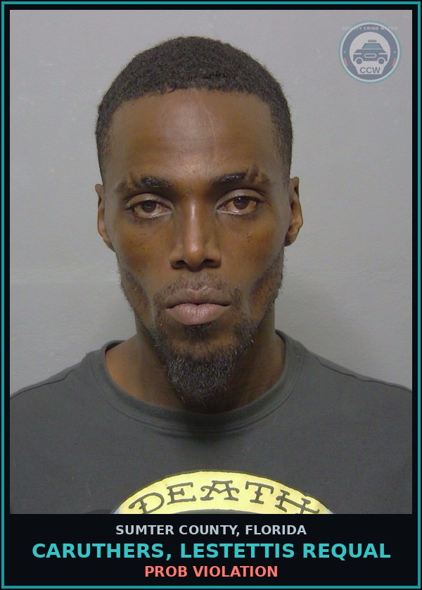 Booking mugshot of CARUTHERS, LESTETTIS REQUAL in Sumter County