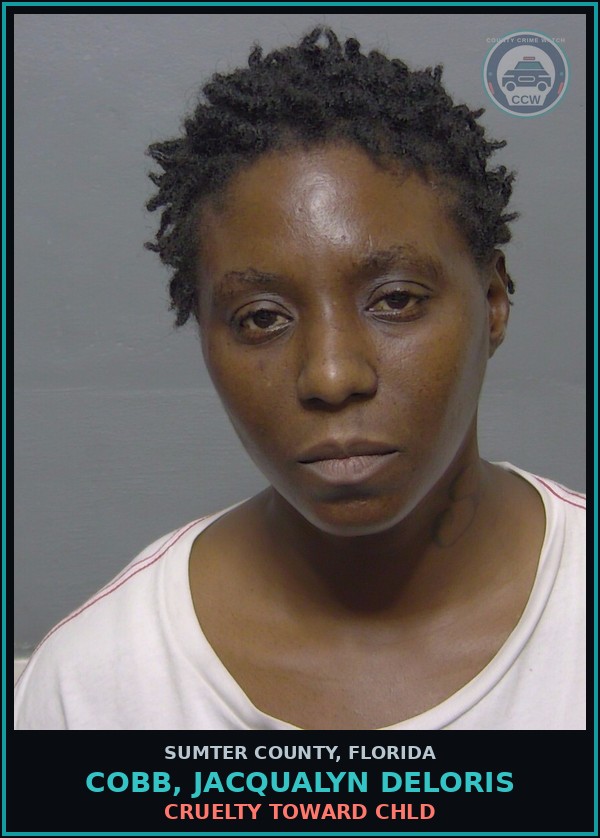 Booking mugshot of COBB, JACQUALYN DELORIS in Sumter County