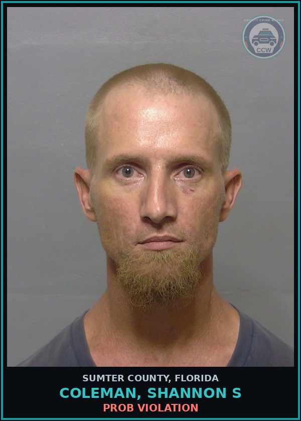 Booking mugshot of COLEMAN, SHANNON S in Sumter County
