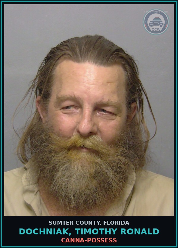 Booking mugshot of DOCHNIAK, TIMOTHY RONALD in Sumter County