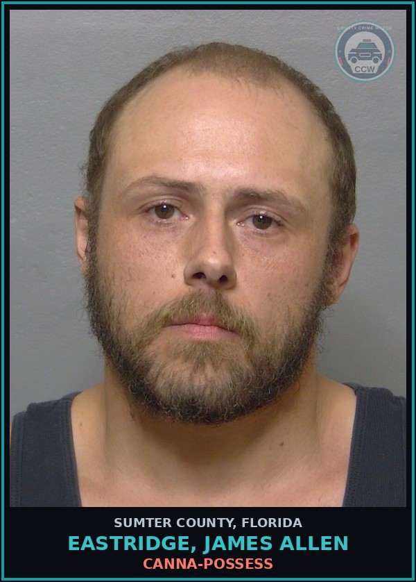 Booking mugshot of EASTRIDGE, JAMES ALLEN in Sumter County