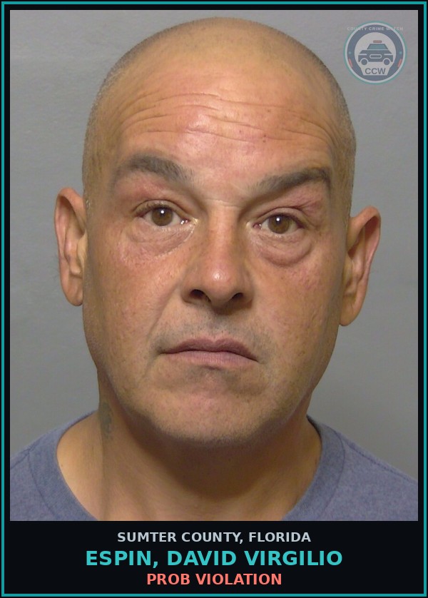 Booking mugshot of ESPIN, DAVID VIRGILIO in Sumter County