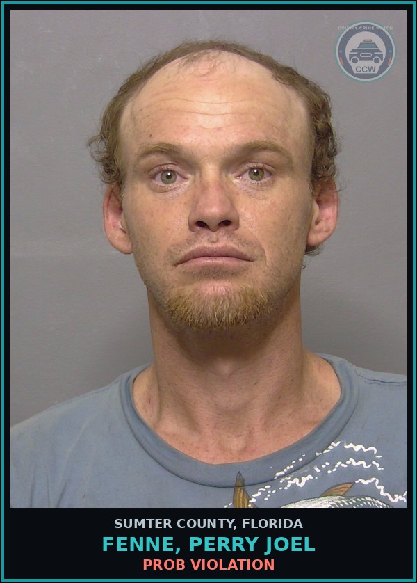 Booking mugshot of FENNE, PERRY JOEL in Sumter County