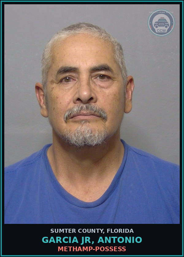 Booking mugshot of GARCIA JR, ANTONIO in Sumter County