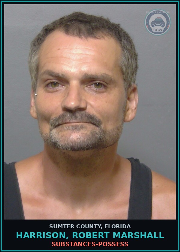 Booking mugshot of HARRISON, ROBERT MARSHALL in Sumter County