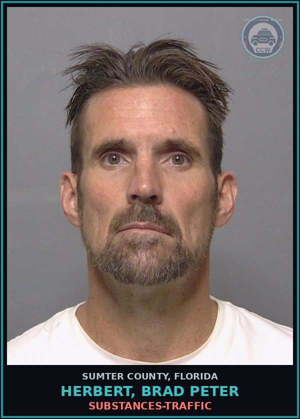Booking mugshot of HERBERT, BRAD PETER in Sumter County