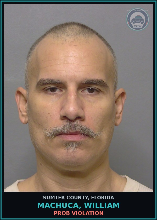 Booking mugshot of MACHUCA, WILLIAM in Sumter County