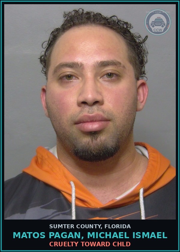 Booking mugshot of MATOS PAGAN, MICHAEL ISMAEL in Sumter County