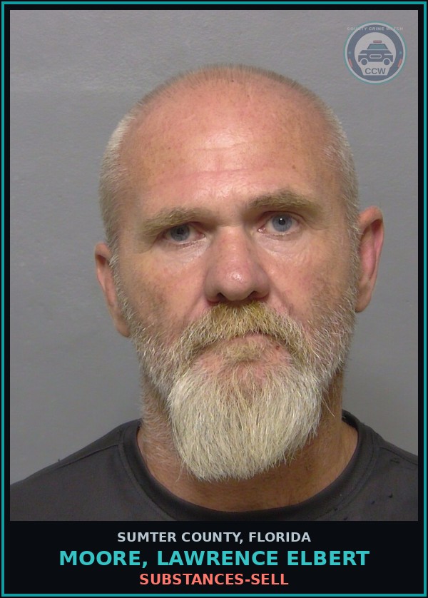 Booking mugshot of MOORE, LAWRENCE ELBERT in Sumter County