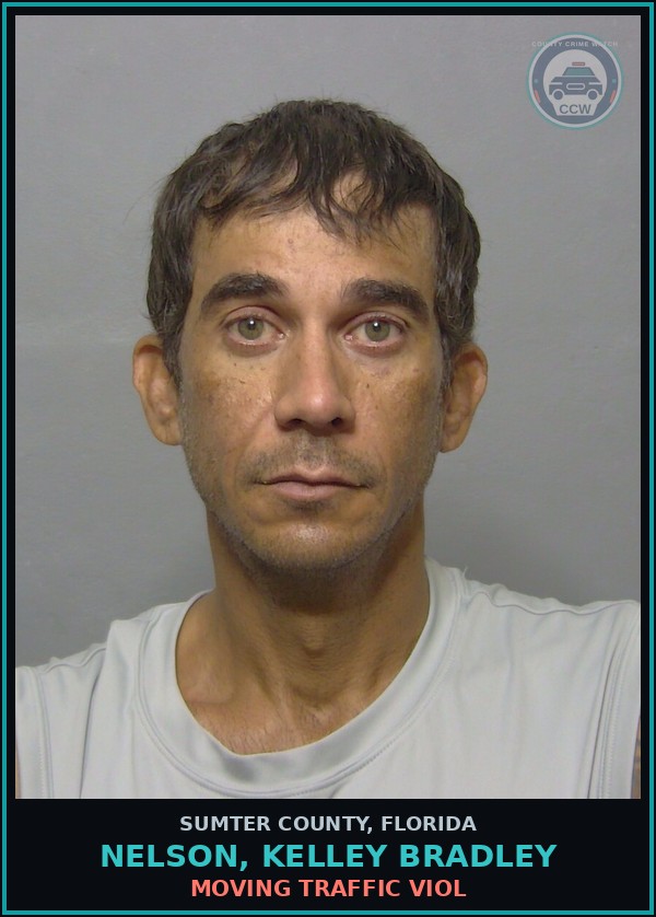 Booking mugshot of NELSON, KELLEY BRADLEY in Sumter County